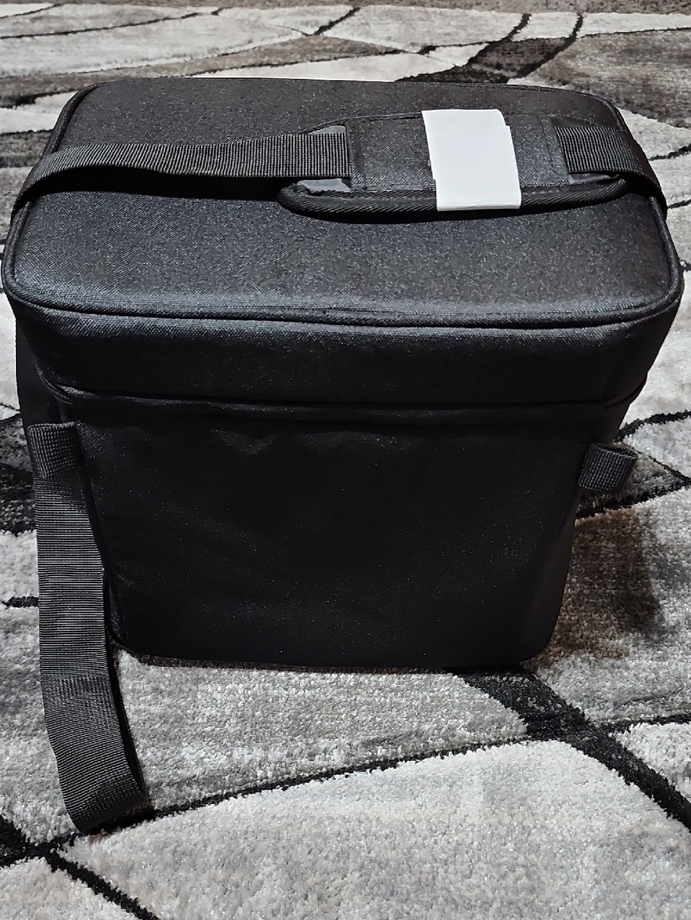 ADIDAS BLACK FULL-ZIP 24-CAN SOFT-SIDED INSULATED PORTABLE TRAVEL COOLER BAG - Picture 4 of 14